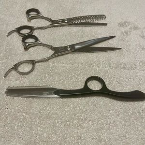 Hatori Shear Set with 2 new professional curling irons